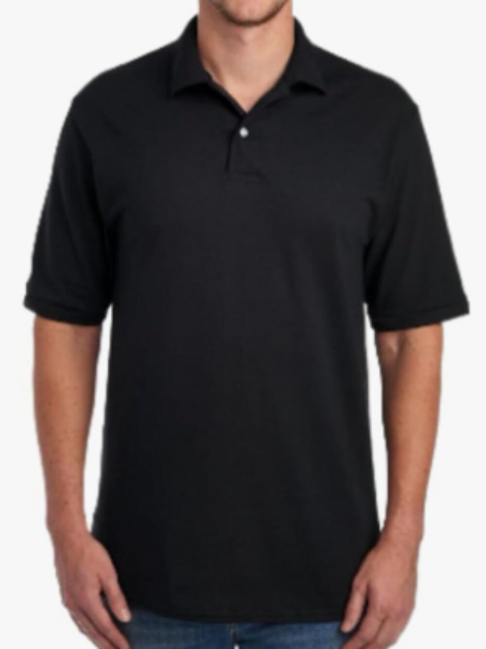 Jerzees SpotShield Youth Polo - Black